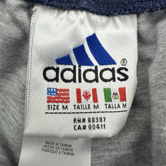 Vintage Adidas Tear Away Pants 90s y2k baggy wide leg Mens Medium Blue Purple - Picture 4 of 13